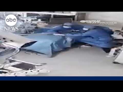 Earthquake shakes hospital as doctors perform surgery in Japan