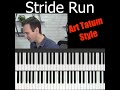 A stride piano run made famous by Art Tatum 🎹