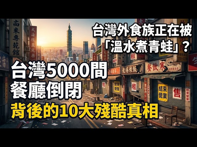 台灣外食族正在被「溫水煮青蛙」？5000間餐廳倒閉背後的10個殘酷真相：為什麼便當破百元，老闆卻說他沒賺錢？
