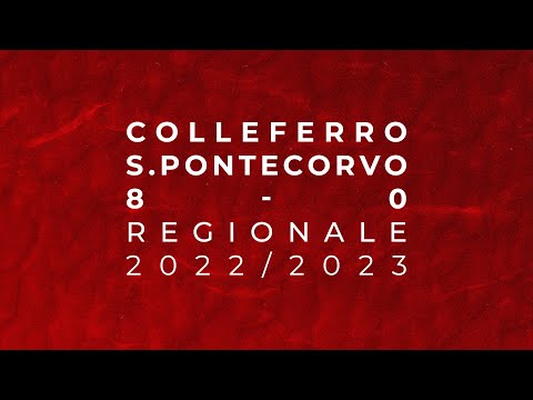 U18 Regionale 2022/2023 - Colleferro v Sporting Pontecorvo