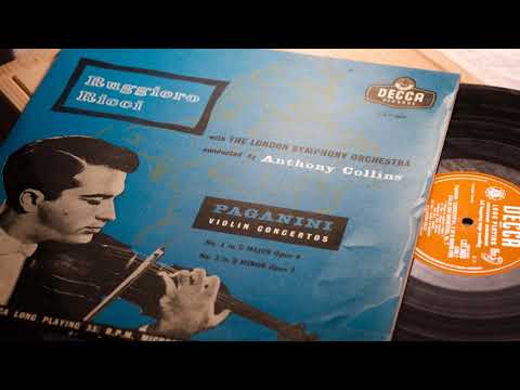Paganini Violin Concerto No. 2  Ruggiero Ricci LSO Anthony Collins 1955