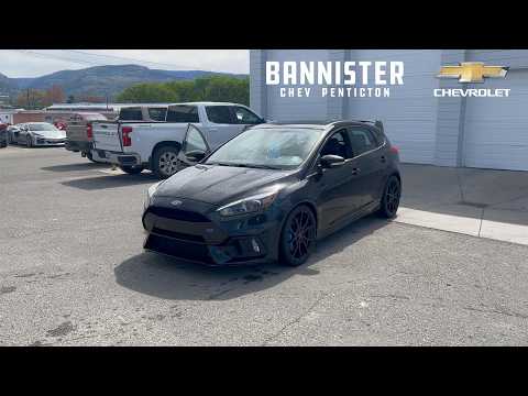 2017 Ford Focus 5dr HB RS in Black for sale at Bannister Chevrolet Penticton in Penticton, BC