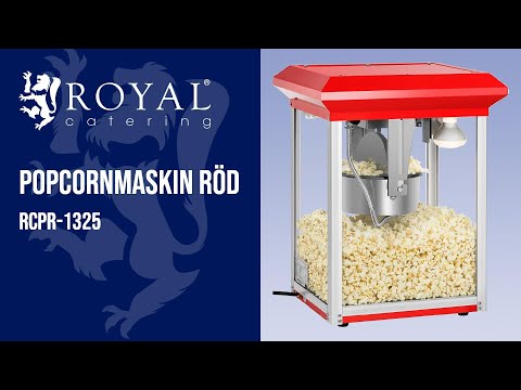 video - Popcornmaskin röd - 8 oz - ECO