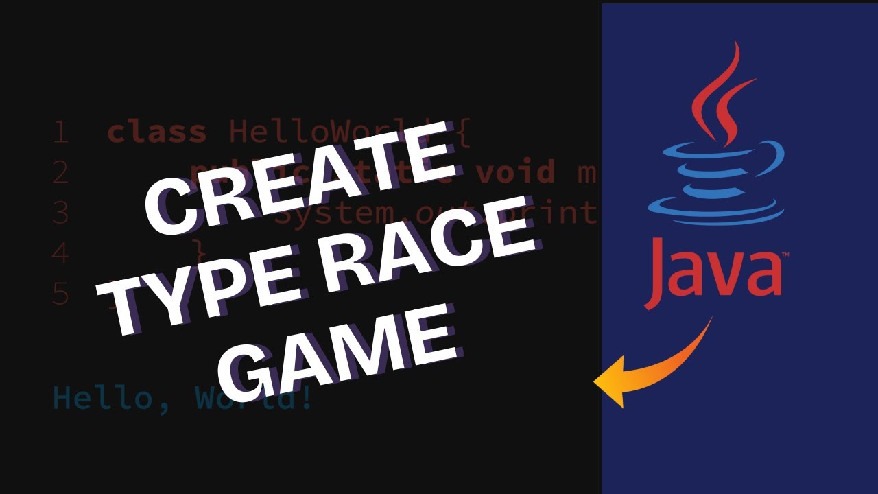 How to Create Typing Race Game in Java 2025?