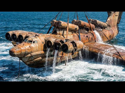 Salvaging and restoring the gigantic 400 ton “Caspian Sea Monster” from the forgotten depths of the
