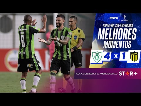 Gols e lances de Peñarol x América-MG