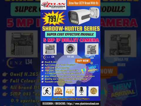 6 Array Rainbow Plastic Warm HIS-06 Bullet Ip Camera