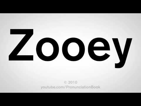 How To Pronounce Zooey