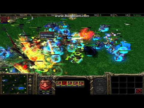 Warcraft 3 - Archimonde against all 16 Heroes