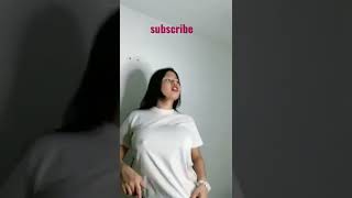 no bra challenge big boobs bouncing cocomelone #short #nobra #boobs #trending