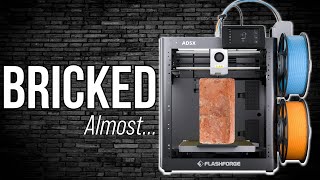 Flashforge AD5X Firmware Update *Almost* Bricked My Printer!