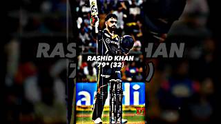 Remember this match Gt vs Mi🥶🥵 Rashid Khan 79* runs & 4 Wickets 🥵 #cricket #shorts