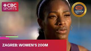 Women's 200m sprint at Continental Tour meet in Zagreb | #CBCSports