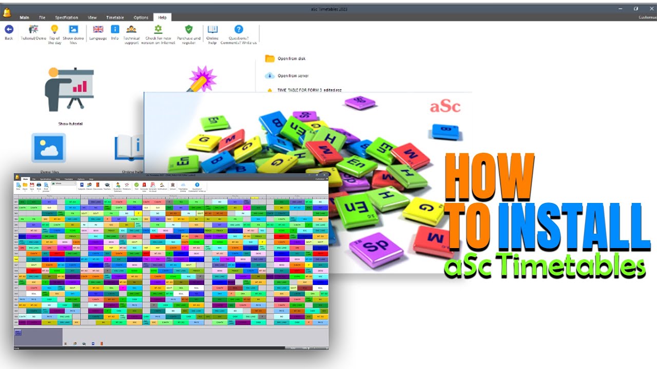 aSc Timetables Installation