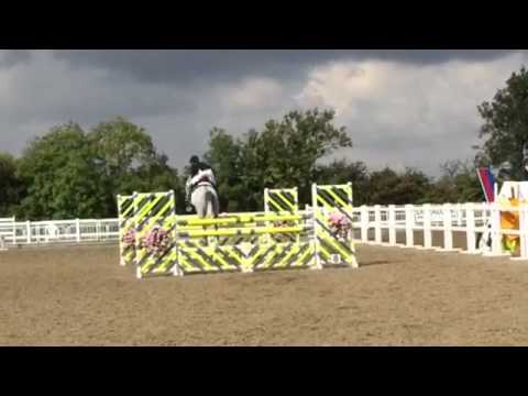 Paul Kennedy riding EIS Cornet Session double clear in the Foxhunter at Arena UK. Qsporthorses