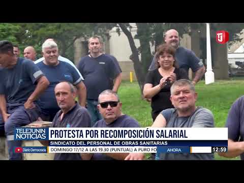 Continúa la medida de fuerza de los trabajadores de Obras Sanitarias