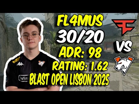 FL4MUS 30 Kills vs FaZe! frozen POV (Ancient) at BLAST Open Lisbon 2025