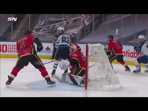 Andrew Copp 1-0 Goal Jets Vs Flames Game 1 2020 Playoffs