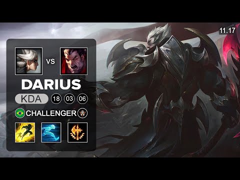 Darius Top vs Camille - BR Challenger - Season 11 Patch 11.17