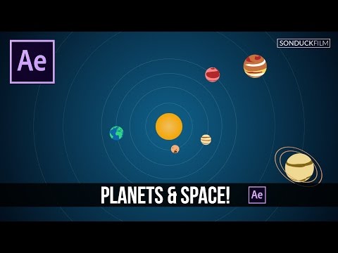 After Effects Tutorial: 2D Planets & Solar System Motion Graphics Video