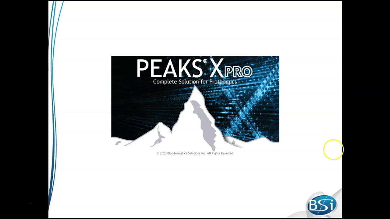 PEAKS Studio Xpro Walkthrough