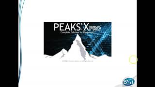 PEAKS Studio Xpro Walkthrough
