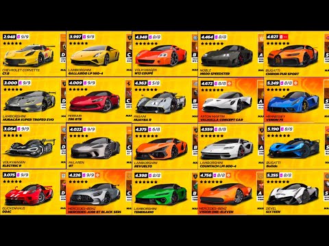 Asphalt Legends Unite Lv 60 Garage