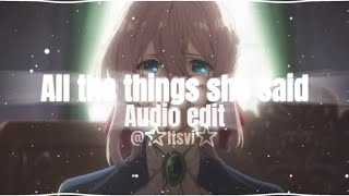 Download lagu All the things she said - Audio Edit mp3 Download lagu All the things she said - Audio Edit mp3