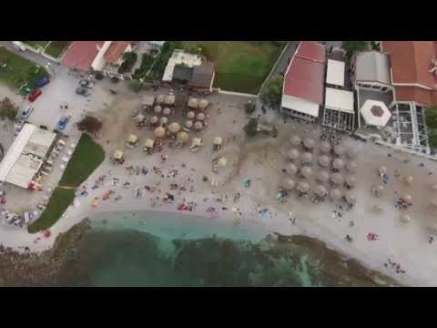 drone video at zouberi beach attica Greece