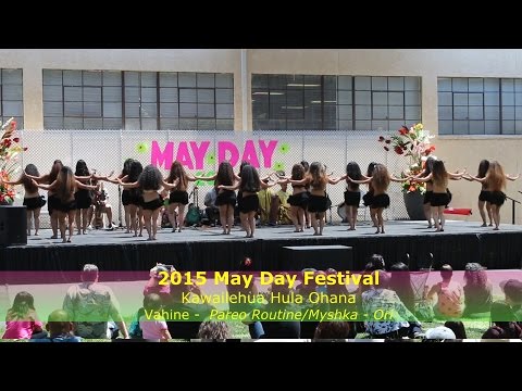 2015 May Day Hula Festival. Kawailehua Hula Ohana,  Pareo Routine/Myshka-Ori