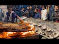 Fried Fish & Grilled Fish Karachi's Biggest Seafood Street. Street Food Spicy Lahori Masala Fish Fry