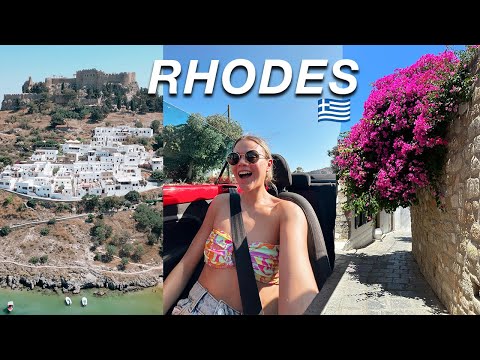 Rhodes Greece travel vlog 🇬🇷 Best beach club, Rhodes Old Town, sunsets & Faliraki beach 🌞