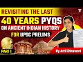 Revisiting the Last 40 years PYQs | Ancient Indian History for UPSC Prelims | Part 1 Arti Chhawari