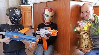[Nerf Battle] Avengers Infinity Gauntlet (Spoilers)