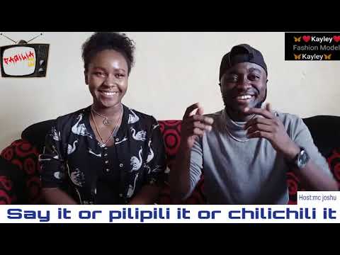SAY IT OR PILIPILI IT WITH KAYLEY THE MODEL HOSTED BY MC JOSHU #KAYLEY #MCJOSHU #FAGILIATV