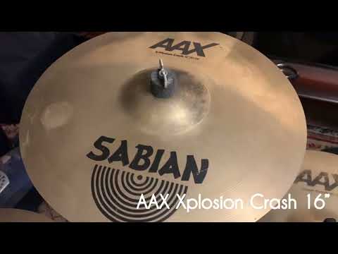 Sabian AAX Stage Crash 16” Vs AAX Xplosion Crash 16” Vs HHX Evolution Crash 16”