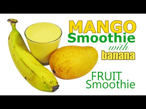 Mango Smoothie Recipe - Mangoes Tropical Smoothie - Tropical Fruit Smoothie Recipes - HomeyCircle
