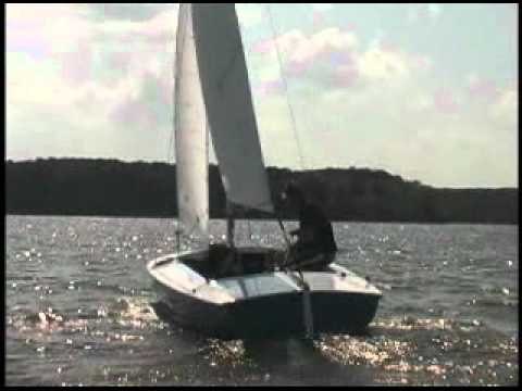 Joe & Stacy Roll Tacking Flying Scot