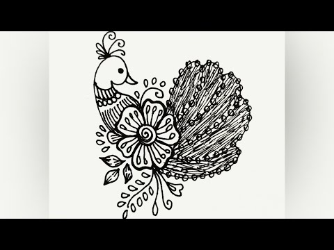 How to draw Mandala for Beginners Peacock mandala art peacock drawing stepbystep doodle art