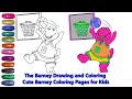 Learn To Color The Barney Barney Coloring Book For Kids