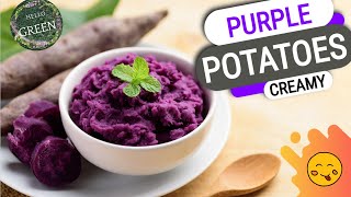 PURPLE SWEET POTATO RECIPE I mashed purple potatoes recipe I gluten free vegan | hello green