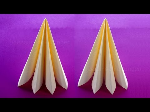 Servietten falten: Doppelte Faltung - einfache Tischdeko für Hochzeit, Geburtstag