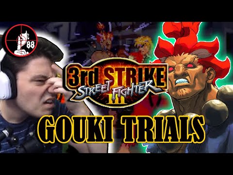 Street Fighter III 3rd Strike Trials!! Gouki Complete!