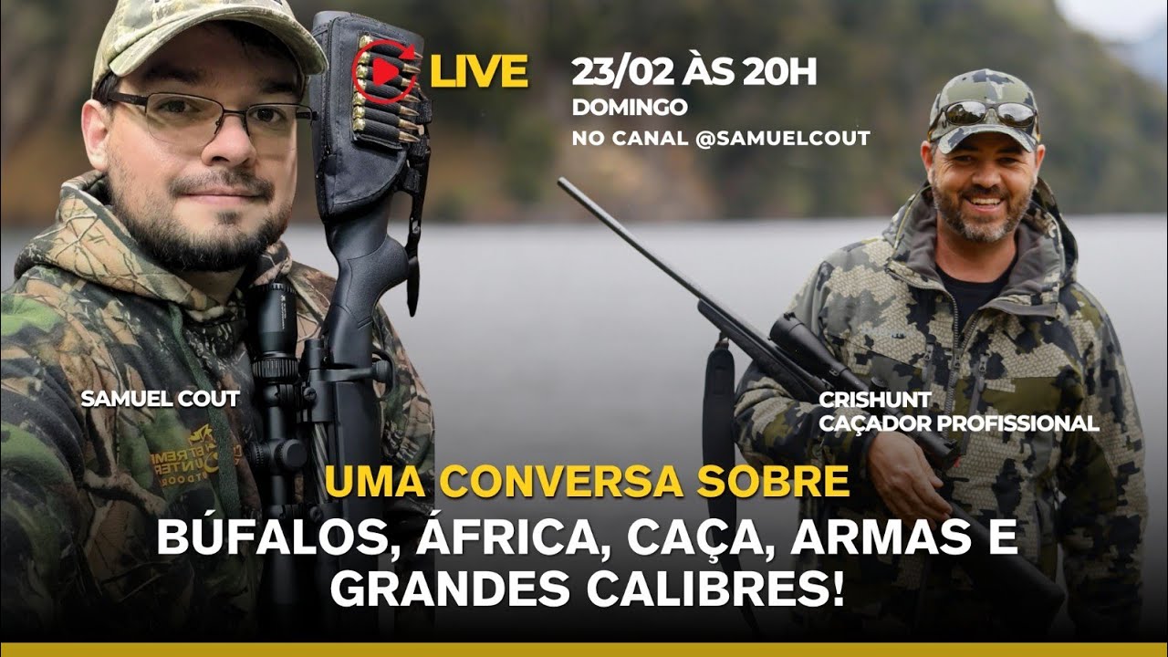 LIVE sobre Caça, com o profissional @crishuntbrasil