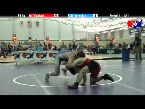 Jeff Canford vs. Colin Johnston at 2013 ASICS University Nationals - FS