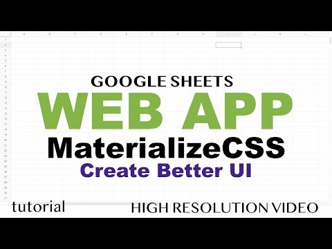 Google Sheets Web App Example Google Apps Script Web App Tutorial Part 1