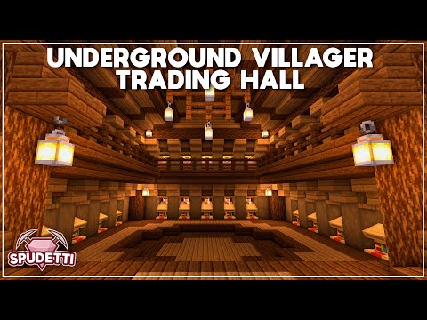Minecraft: How to Build an Underground Trading Hall [Tutorial] 2021