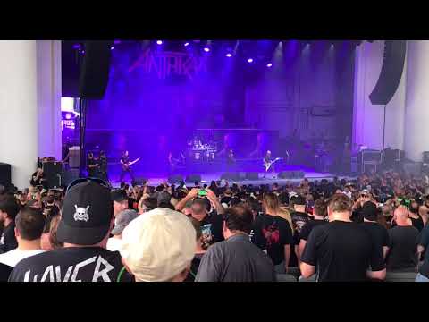 ANTHRAX - “Caught In A Mosh” Live [feat. Gene Hoglan] @ PNC Bank Arts Center Holmdel, NJ 6/2/18