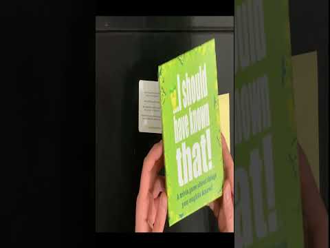 How To Play ...I Should Have Known That!