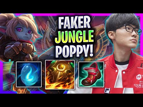 FAKER TRYING POPPY JUNGLE! - T1 Faker Plays Poppy Jungle vs Kindred! | Season 2024